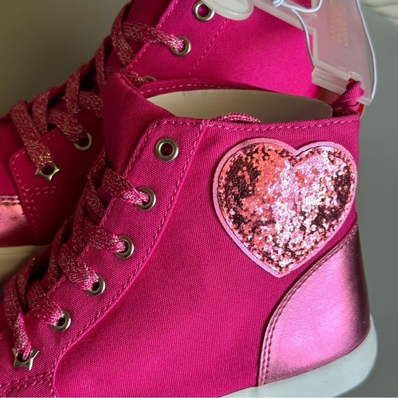 Gymboree Cosmic Club Pink High Tops Sneakers  Little Girls Size 3 Brand … - Picture 9 of 12